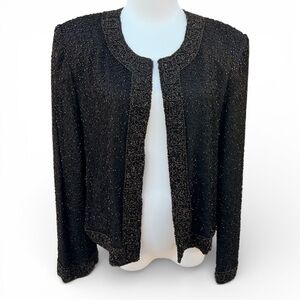 Laurence Kazar Black and Gold Women's Blazer